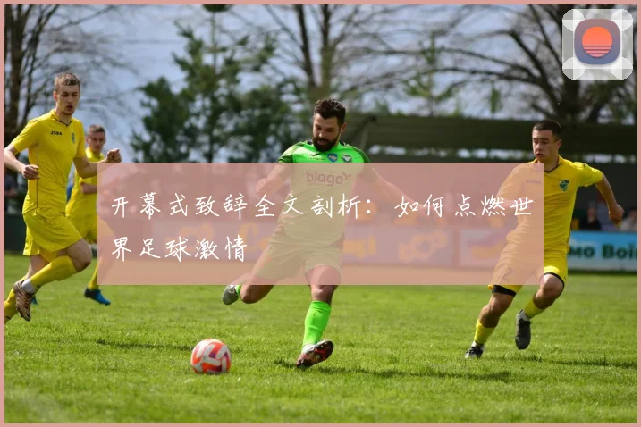 开幕式致辞全文剖析:如何点燃世界足球激情