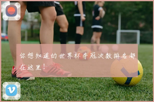 你想知道的世界杯夺冠次数排名都在这里！